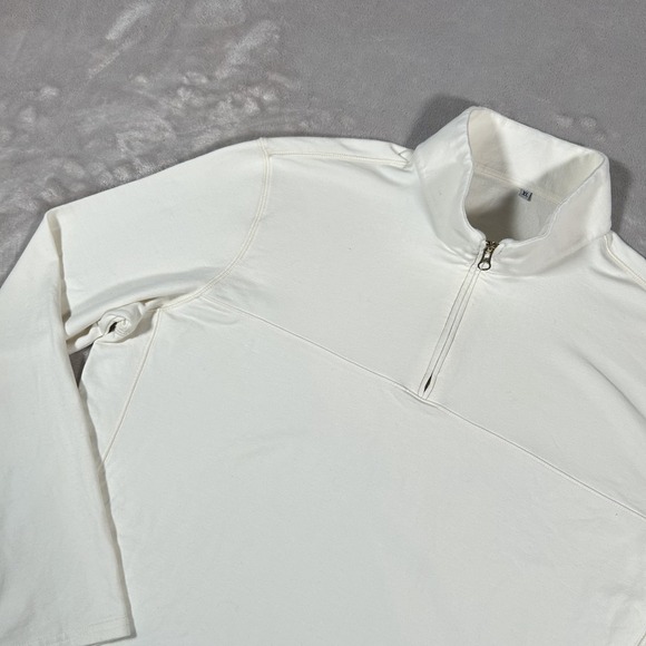 State & Liberty 1/4 Zip Pullover Sweater Mens XL White Golf Performance Stretch - Picture 6 of 13